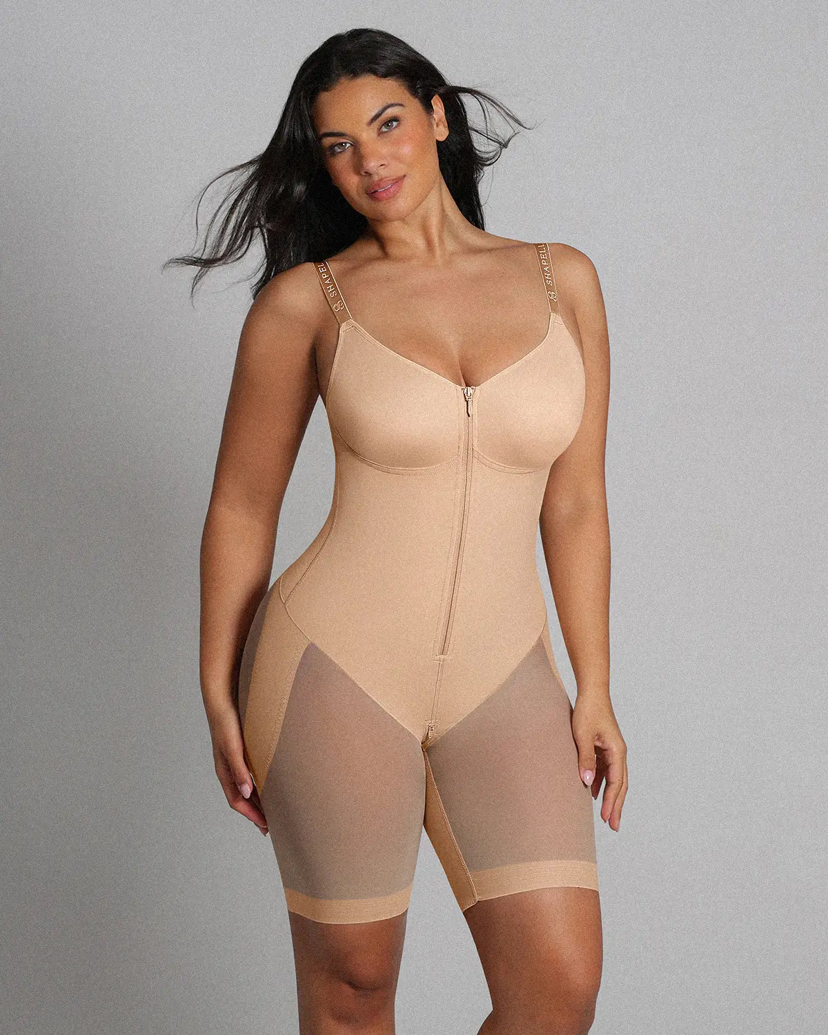 Bare Essentialsâ„?AirSlim® Hourglass Full Body Mid Thigh Bodysuit