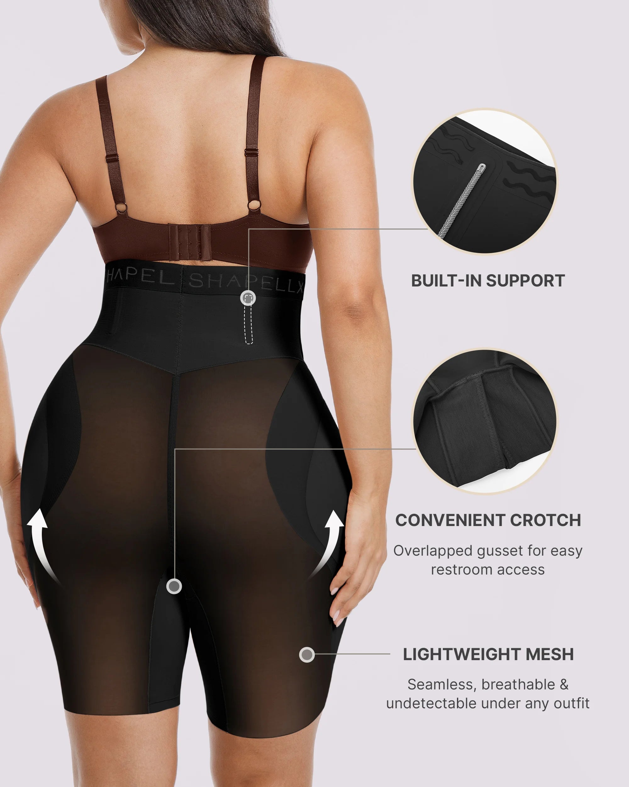 Bare Essentialsâ„?MeshSmoothâ„?Hip Enhancer Padded Short