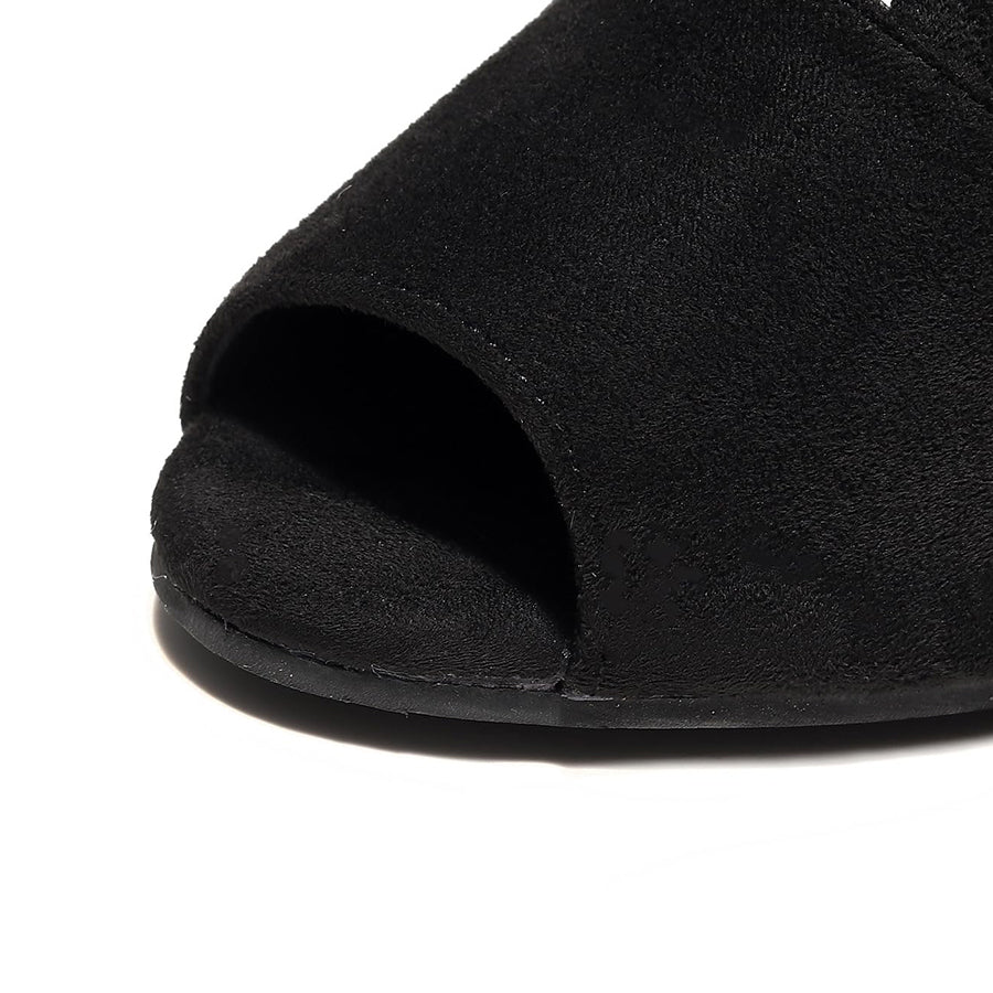 Women's Leatherette Customized Heel Rubber Sole Heels Dance Boots JazDancing Shoes