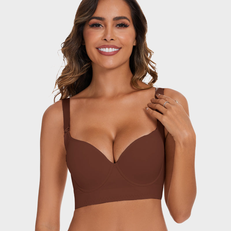 Push-Up Back Smoothing Bra-Pink