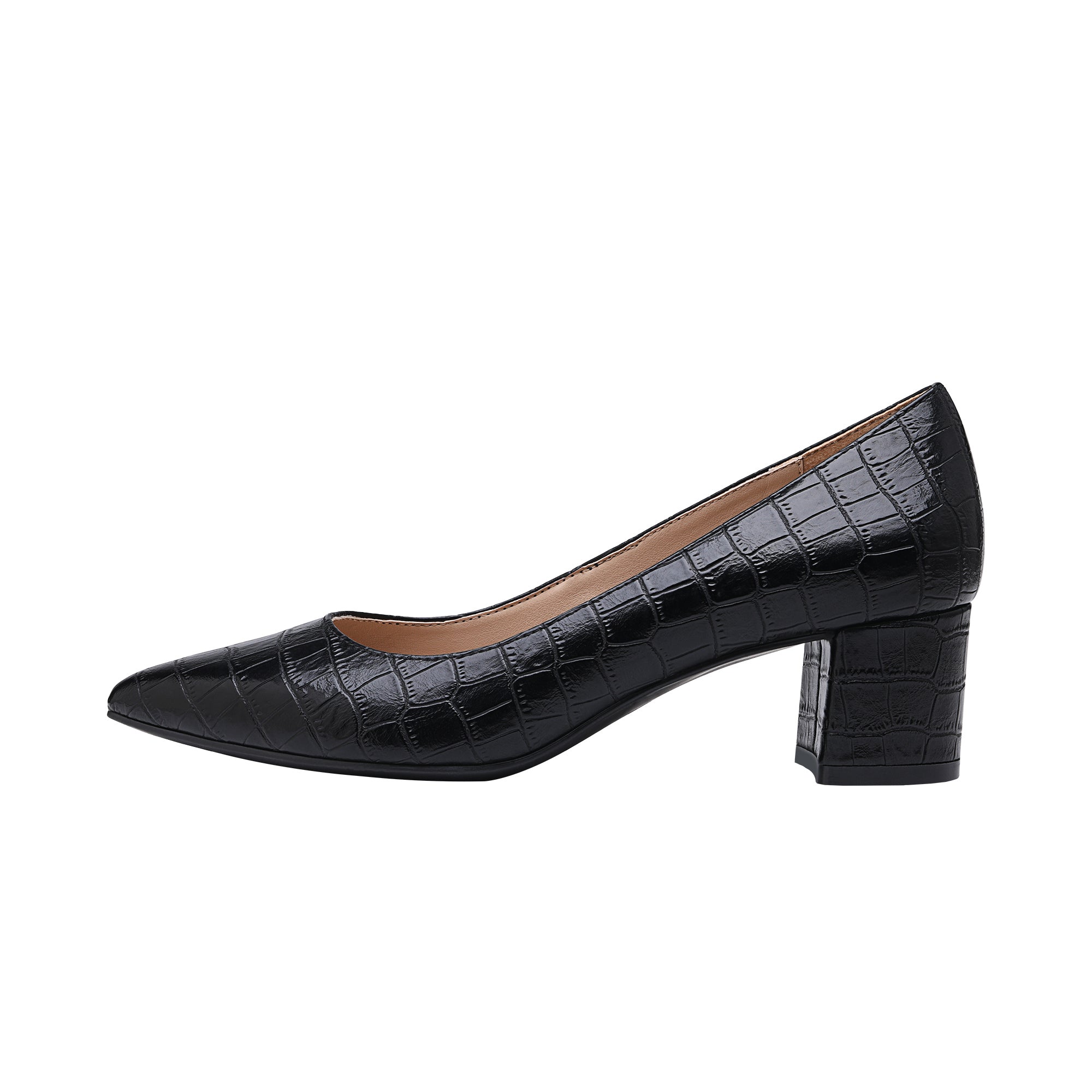 Closed Toe Block Heel Pumps