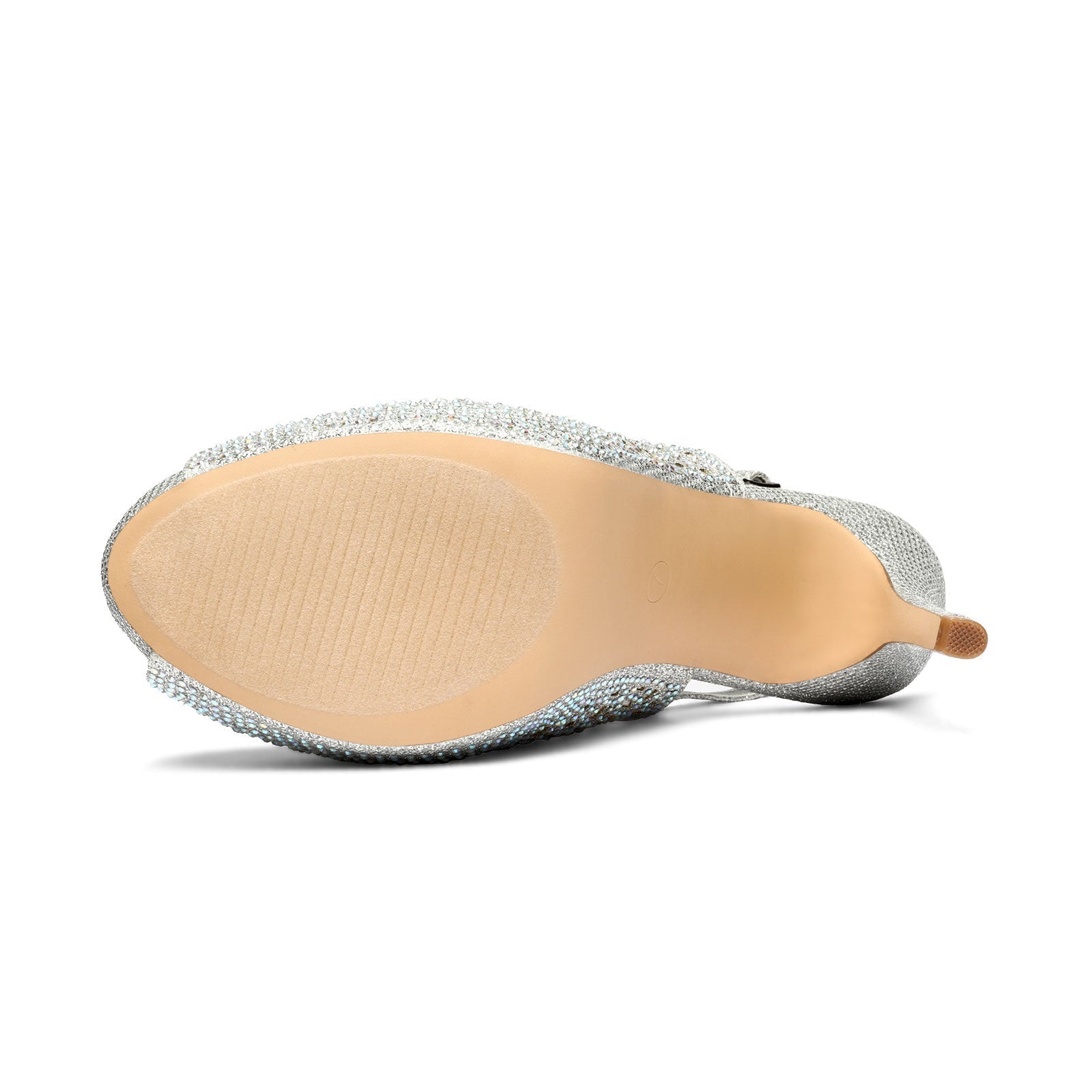 Peep Toe Rhinestone Pumps