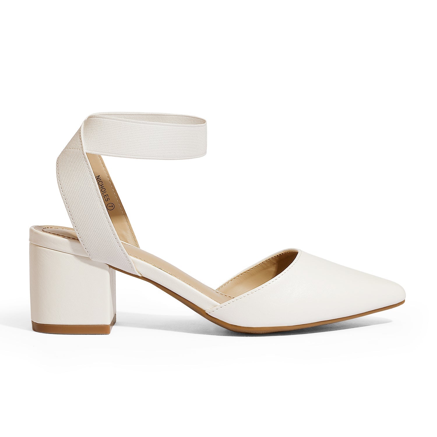 Pointed Toe Pumps with Ankle Strap