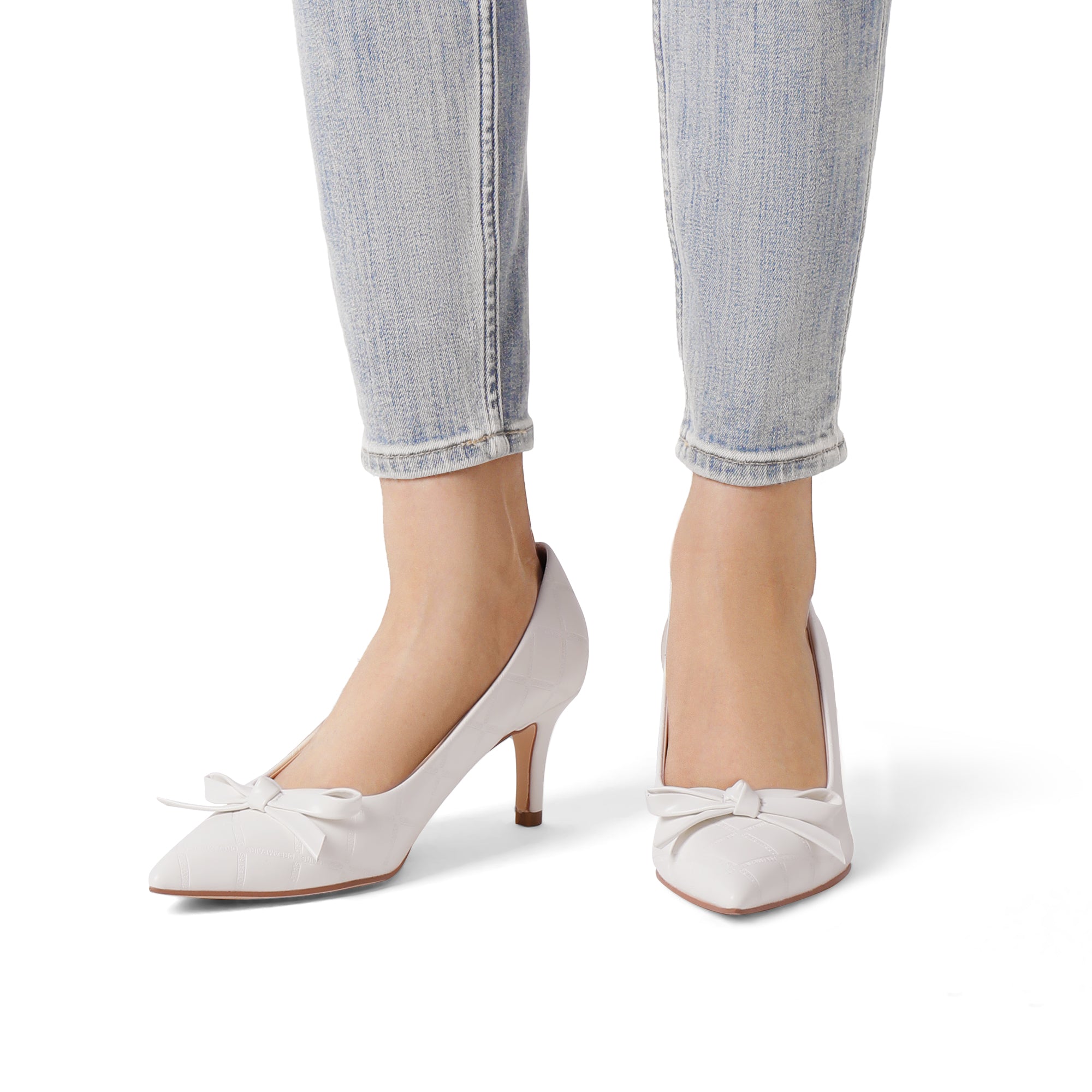 Pointed Toe Kitten Heel Pumps