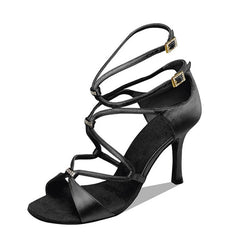 Women's Satin Customized Heel Latin Shoes Salsa Shoes Ballroom Dance Shoes
