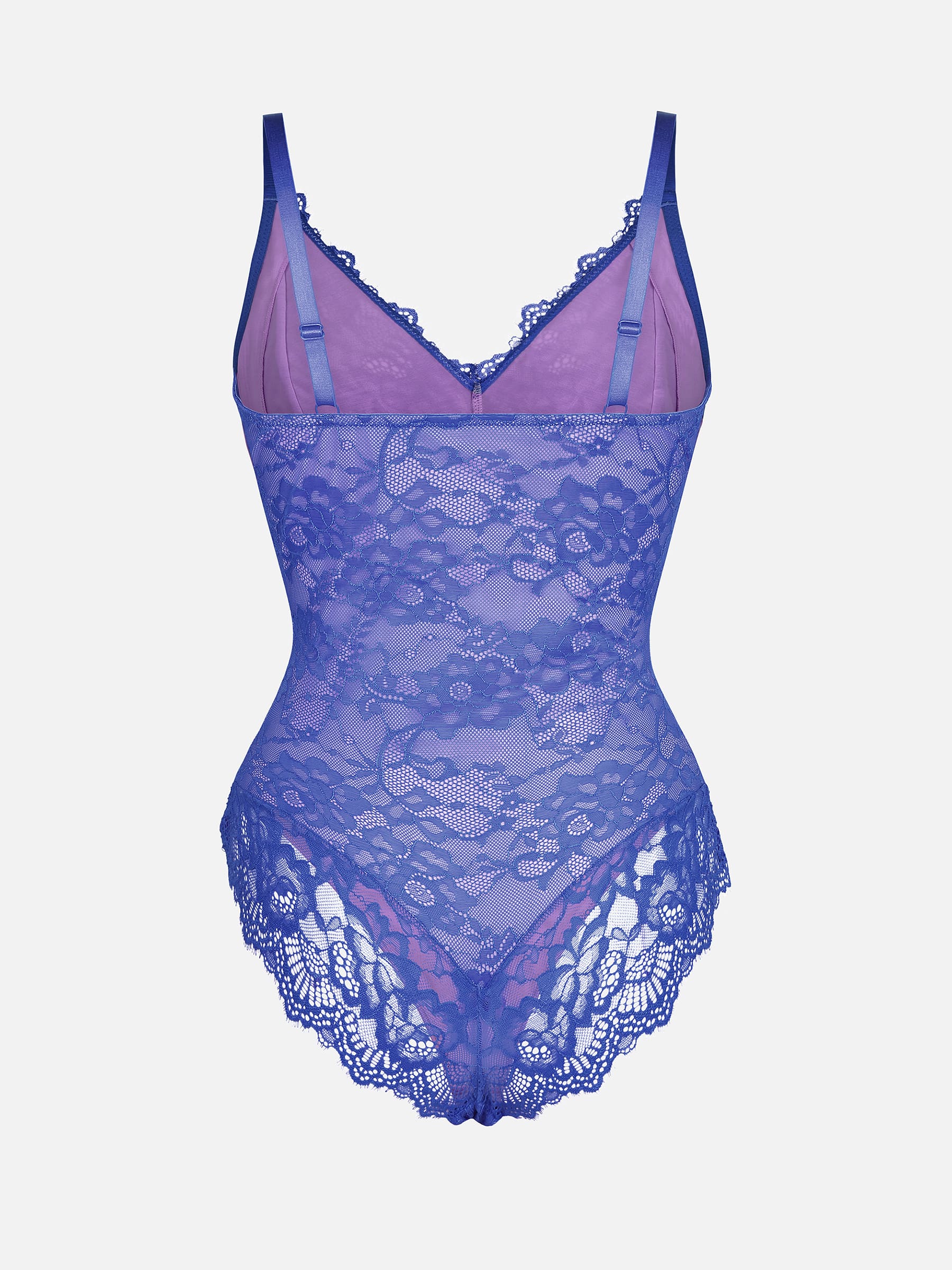 Lace V Neck Full Bodysuit