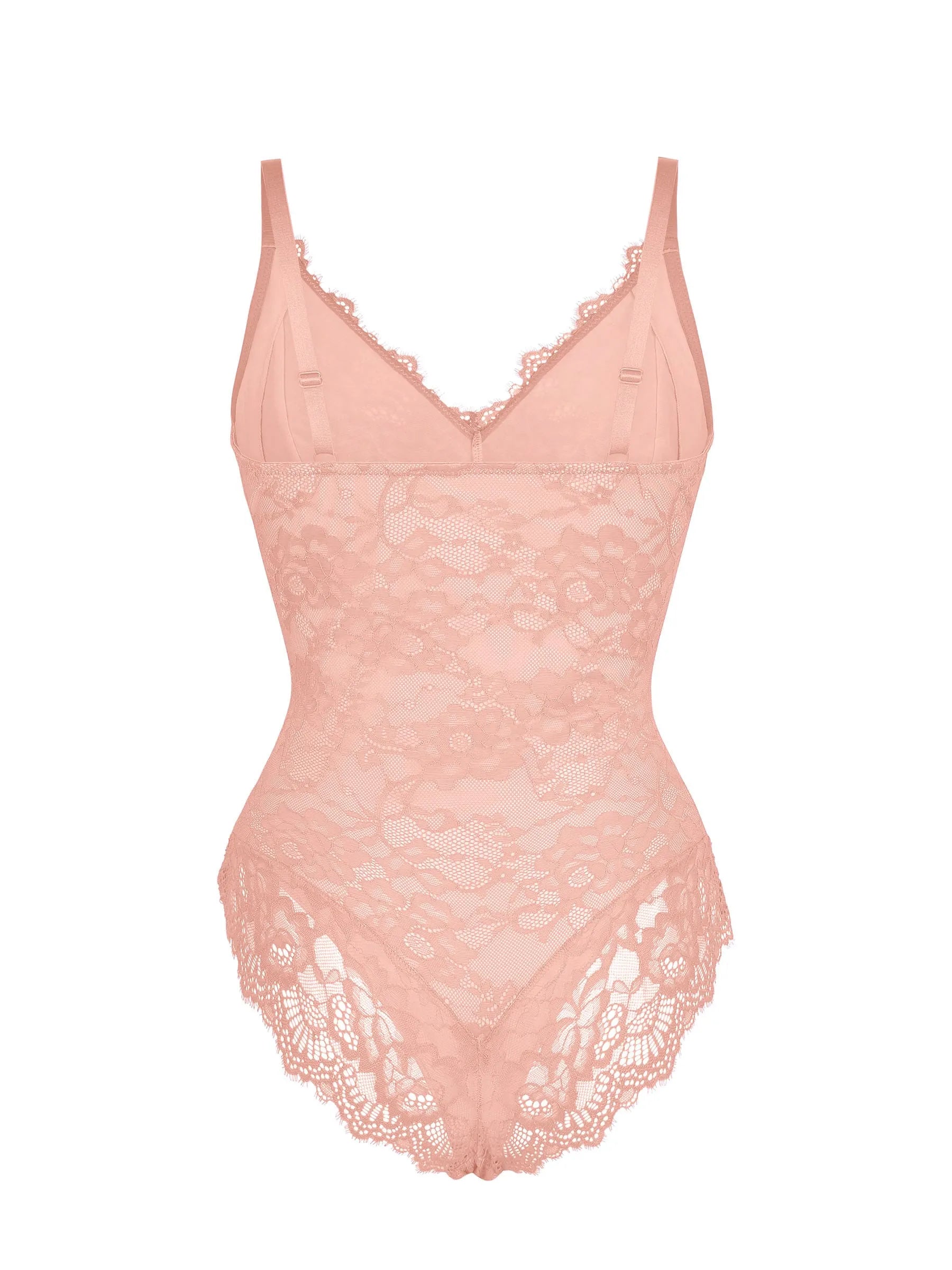 Lace V Neck Full Bodysuit