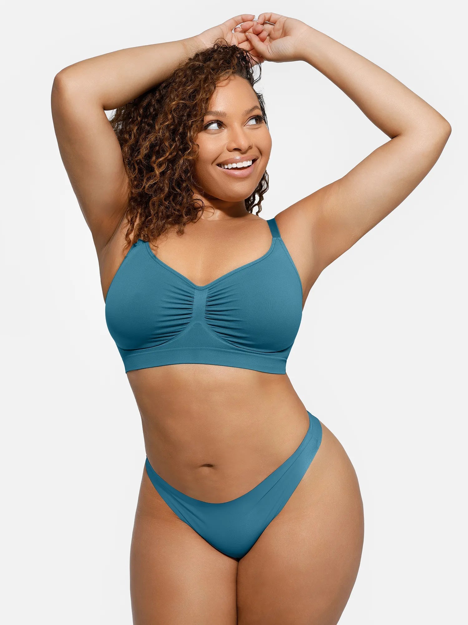 Feelingirl Everyday Wireless Bra Unlined Soft Bra