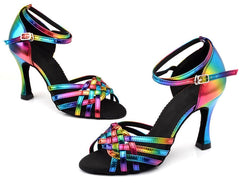 Women's PU Customized Heel Latin Shoes Salsa Shoes Ballroom Dance Shoes