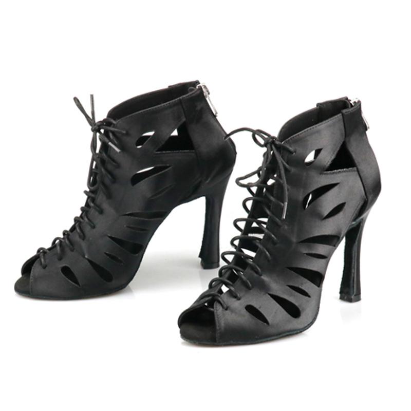 Women's Suede Customized Heel Heels Dance Boots JazSalsa Dancing Shoes
