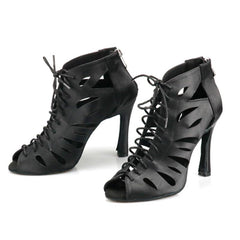 Women's Suede Customized Heel Heels Dance Boots JazSalsa Dancing Shoes