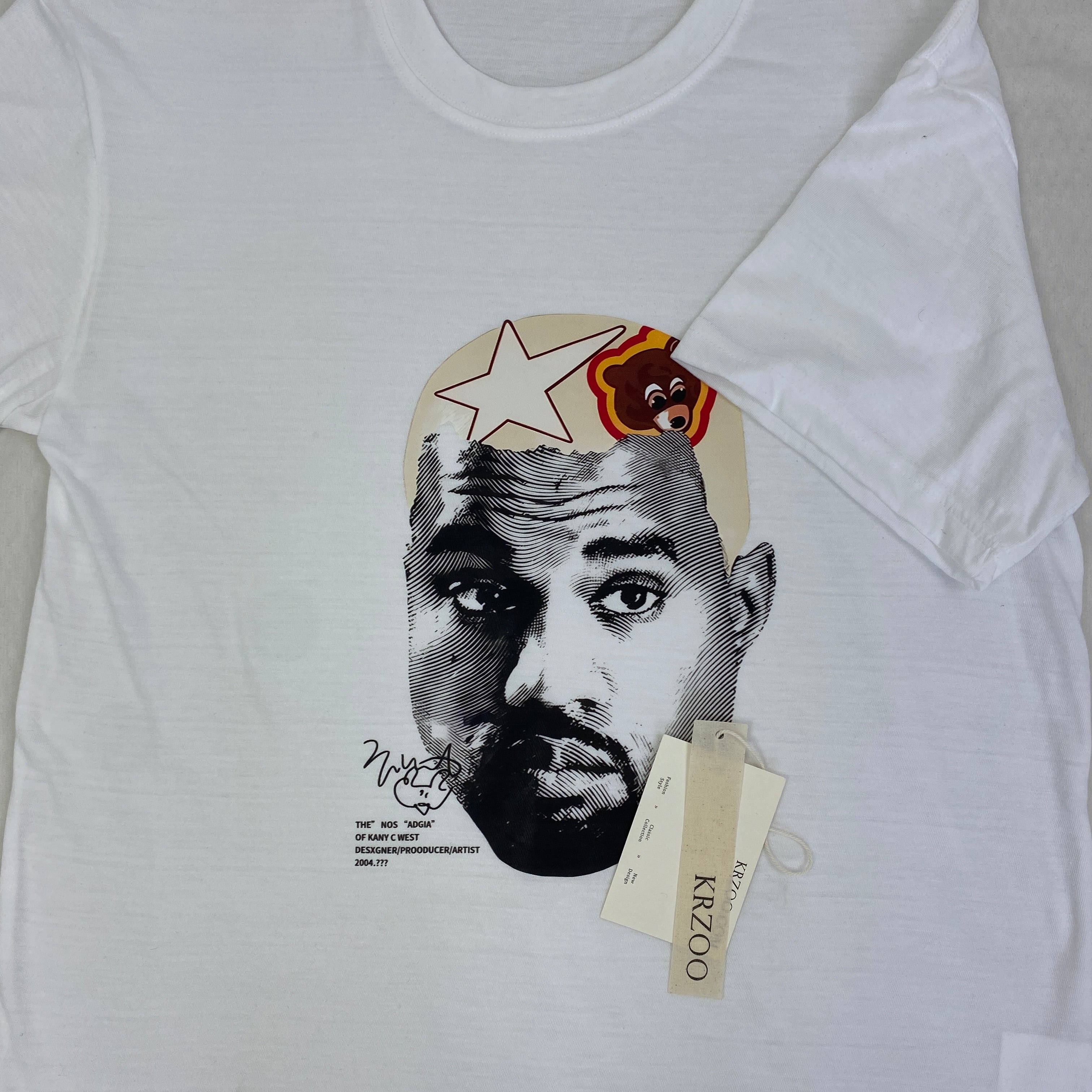 Retro Portrait Print Short-Sleeved T-Shirt