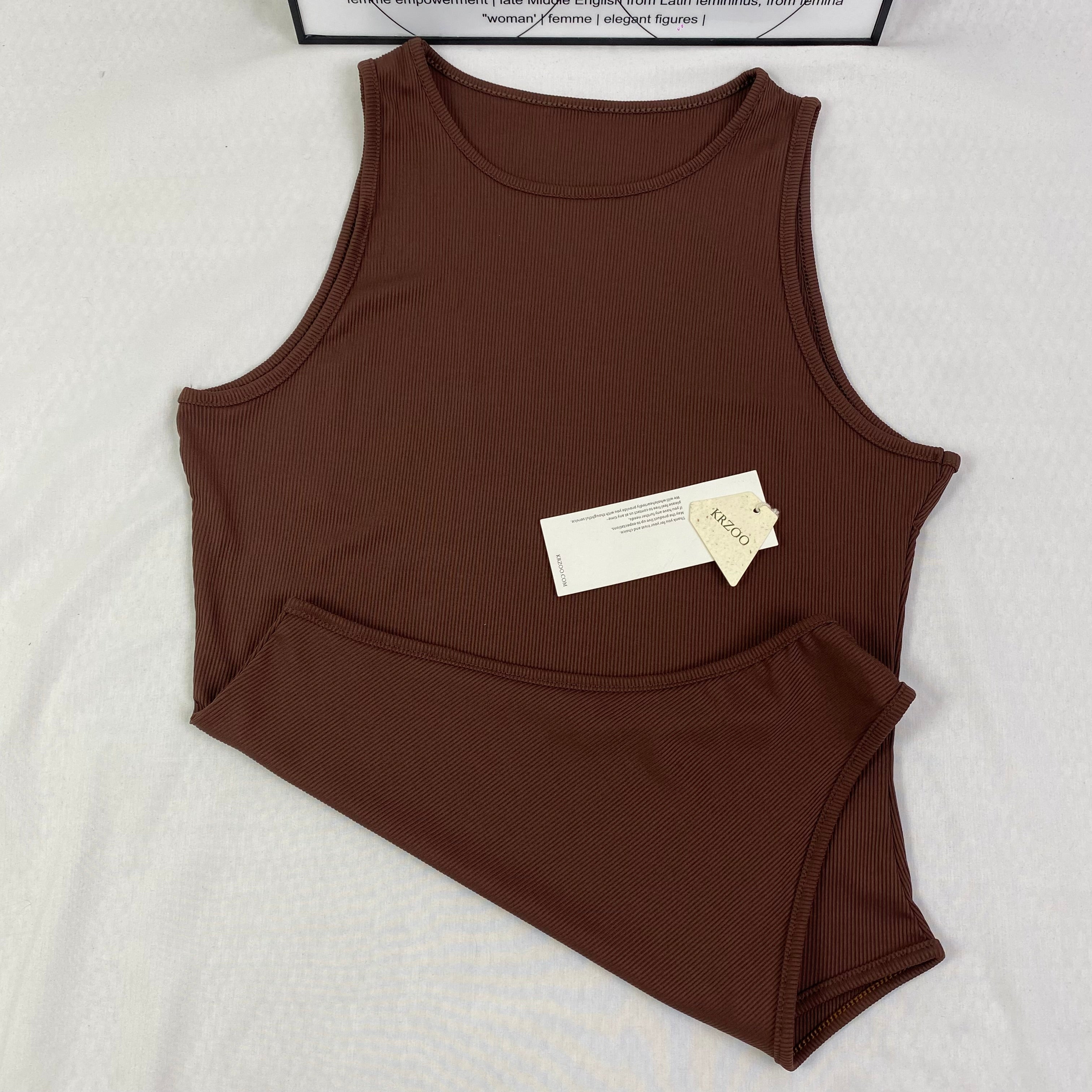 Double-layer nylon sleeveless one-piece vest