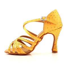 Women's Satin Customized Heel Latin Shoes Salsa Shoes Latin Shoes Salsa Shoes Ballroom Dance Shoes