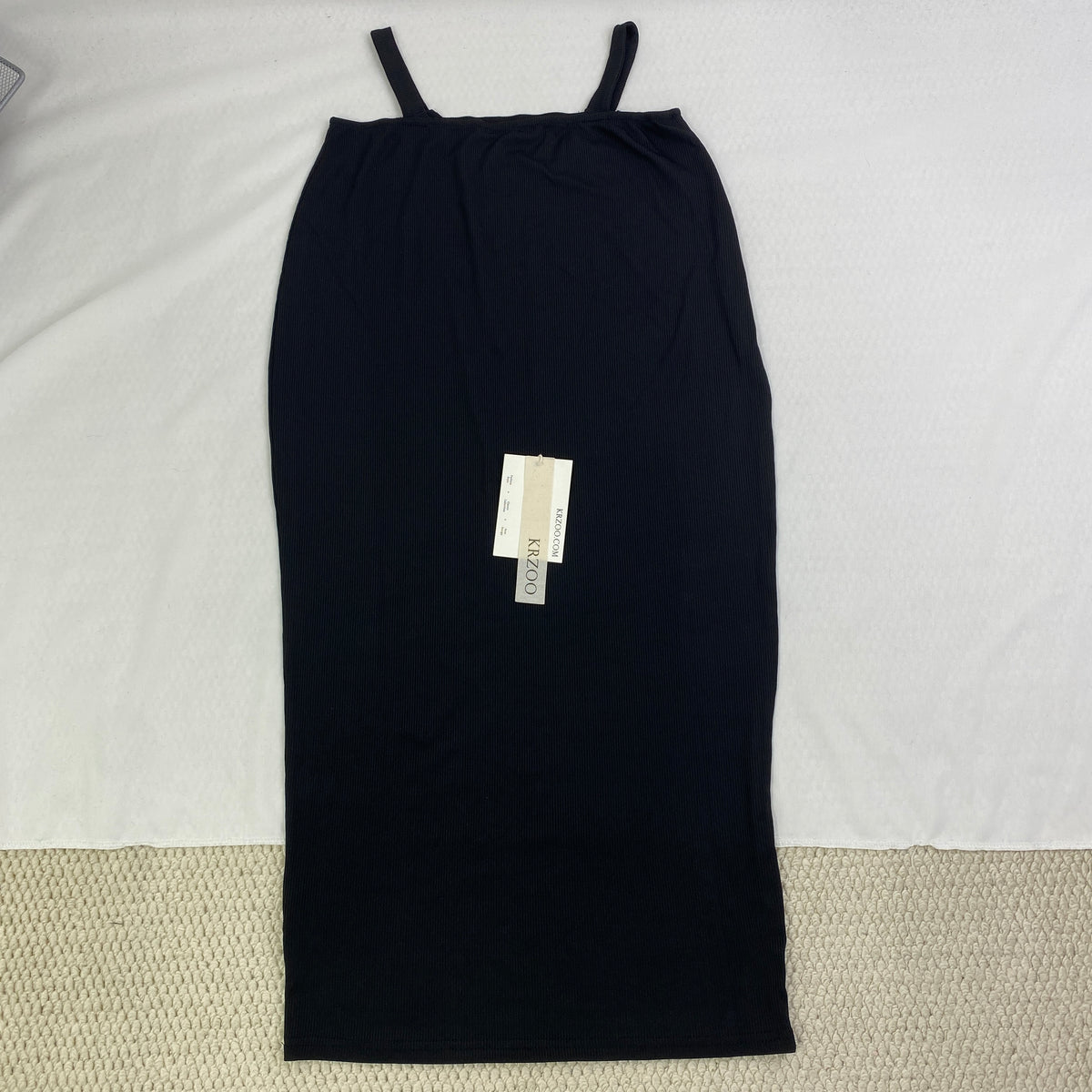 Ribbed short bandeau dress