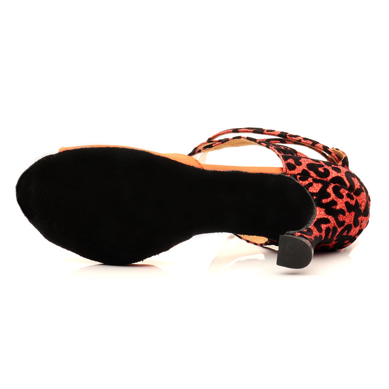 Women's Satin Customized Heel Latin Shoes Salsa Shoes Ballroom Dance Shoes