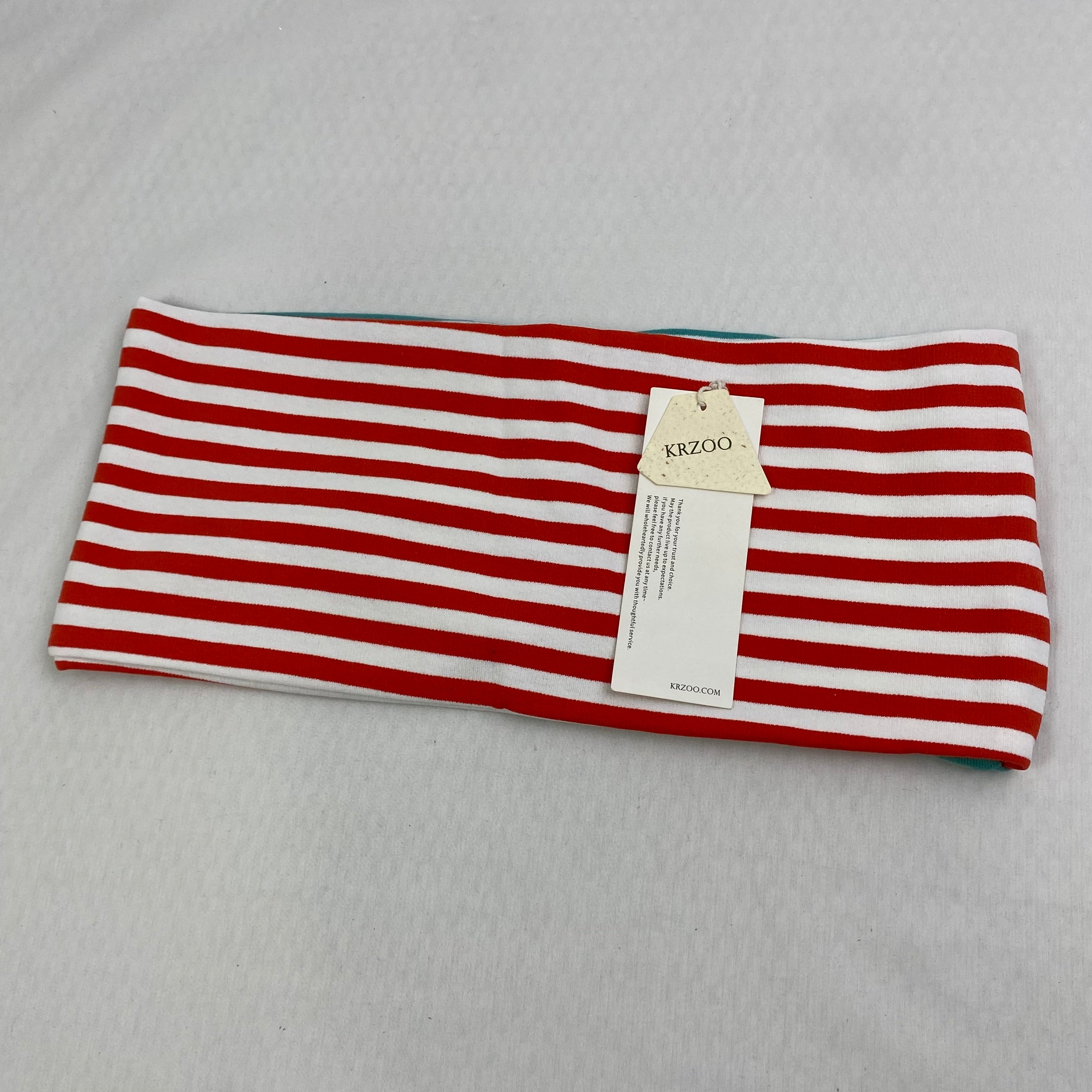 Multi-color plunging striped top