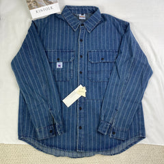 Lazy denim long-sleeved shirt jacket