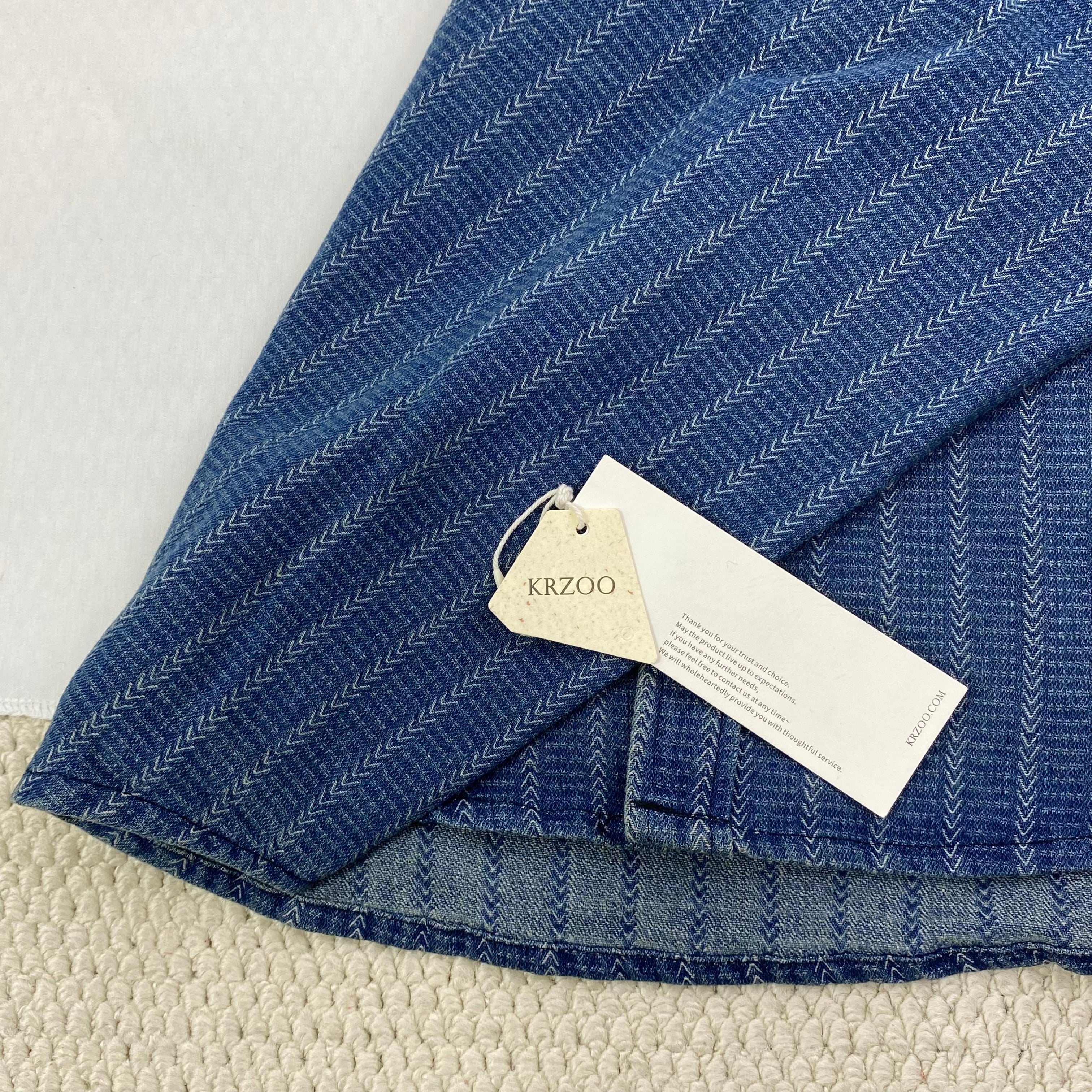 Lazy denim long-sleeved shirt jacket