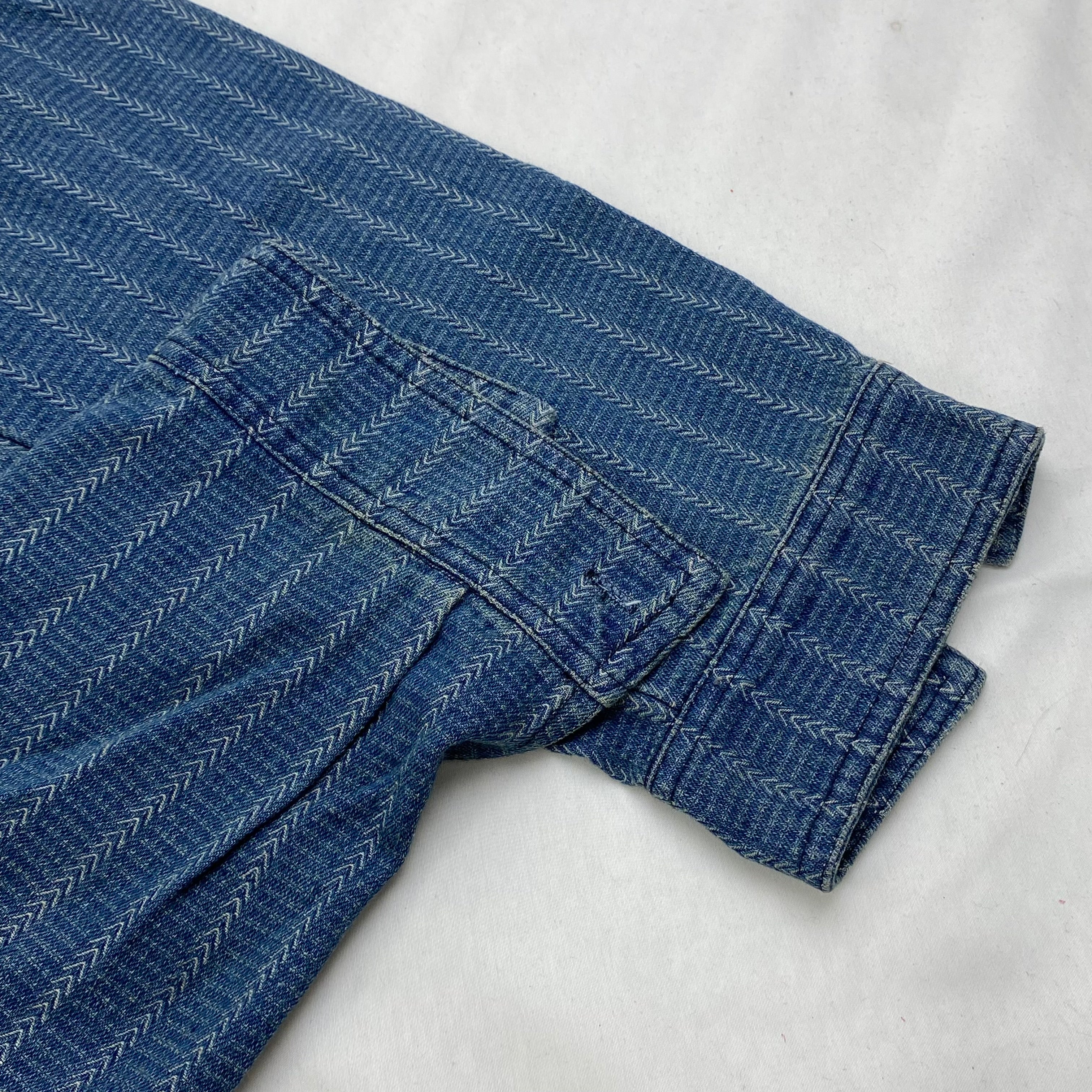Lazy denim long-sleeved shirt jacket