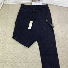 Striped wide-leg high street trousers