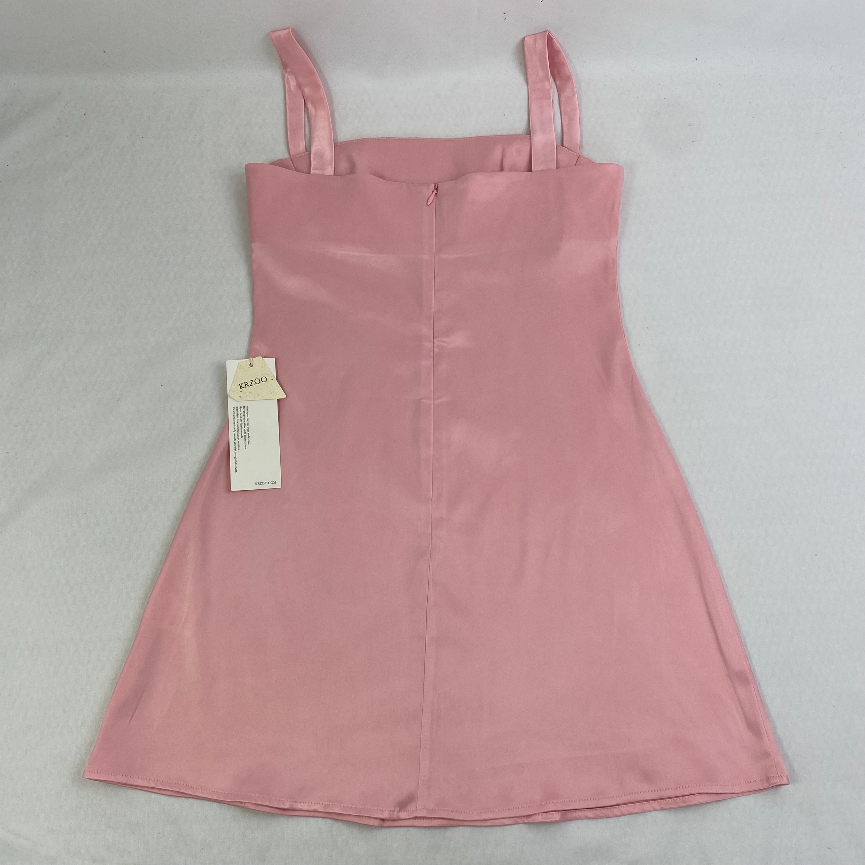 Strapless halter top with open back short dress