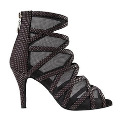 Women's Lace Customized Heel Salsa JazDance Shoes Heels Dance Boots
