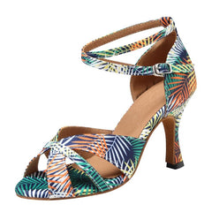 Women's Leatherette Customized Heel Latin Shoes Ballroom Dance Shoes Salsa Shoes
