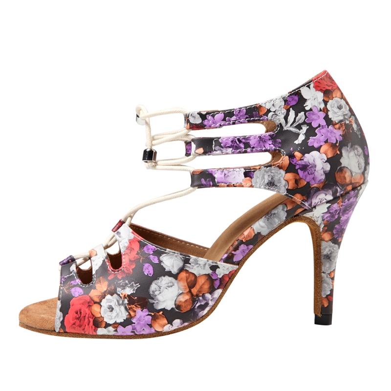 Women's Microfiber Leather Customized Heels Dance Boots Salsa Dance Shoes