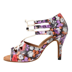 Women's Microfiber Leather Customized Heels Dance Boots Salsa Dance Shoes