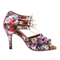 Women's Microfiber Leather Customized Heels Dance Boots Salsa Dance Shoes