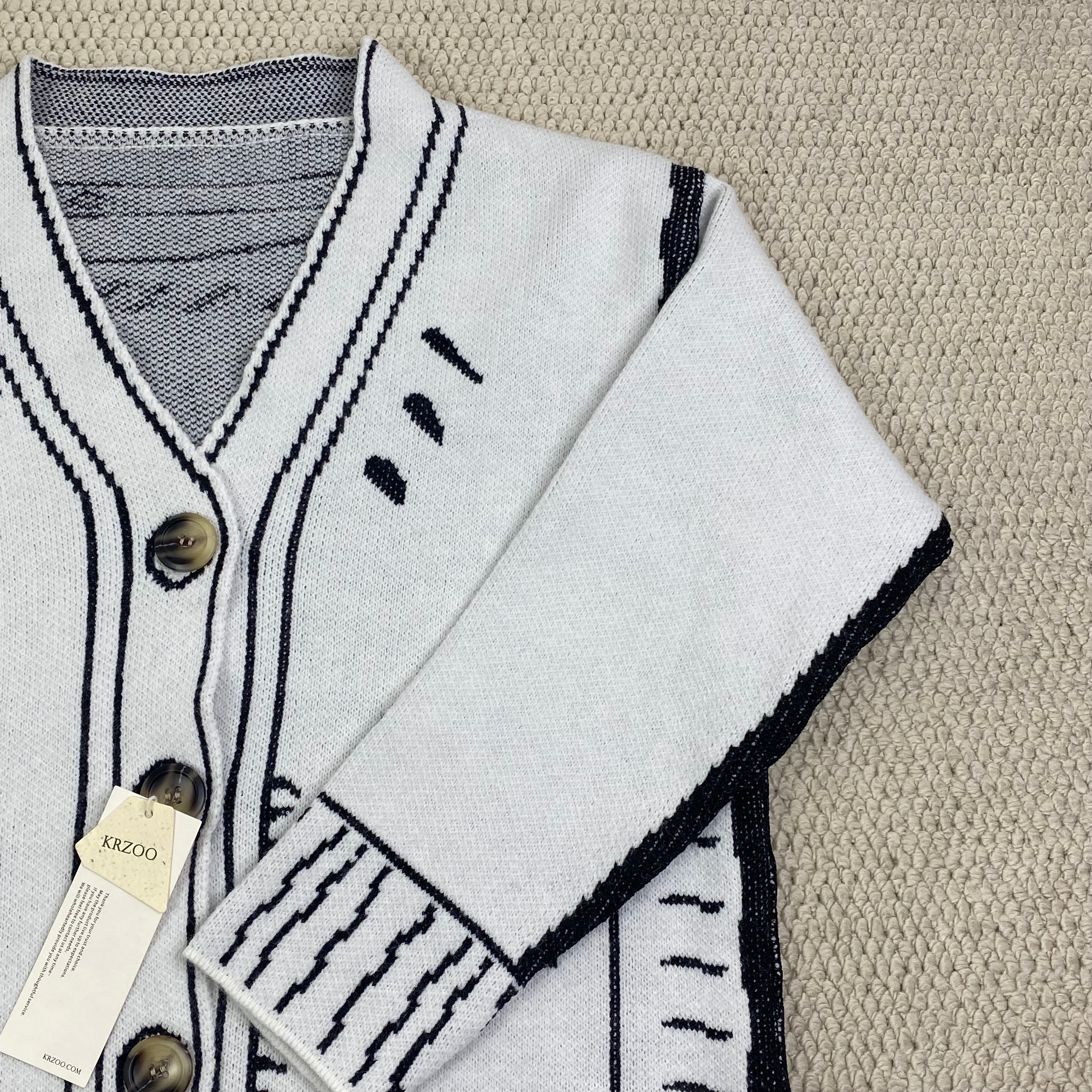Cardigan sweater knitted coat