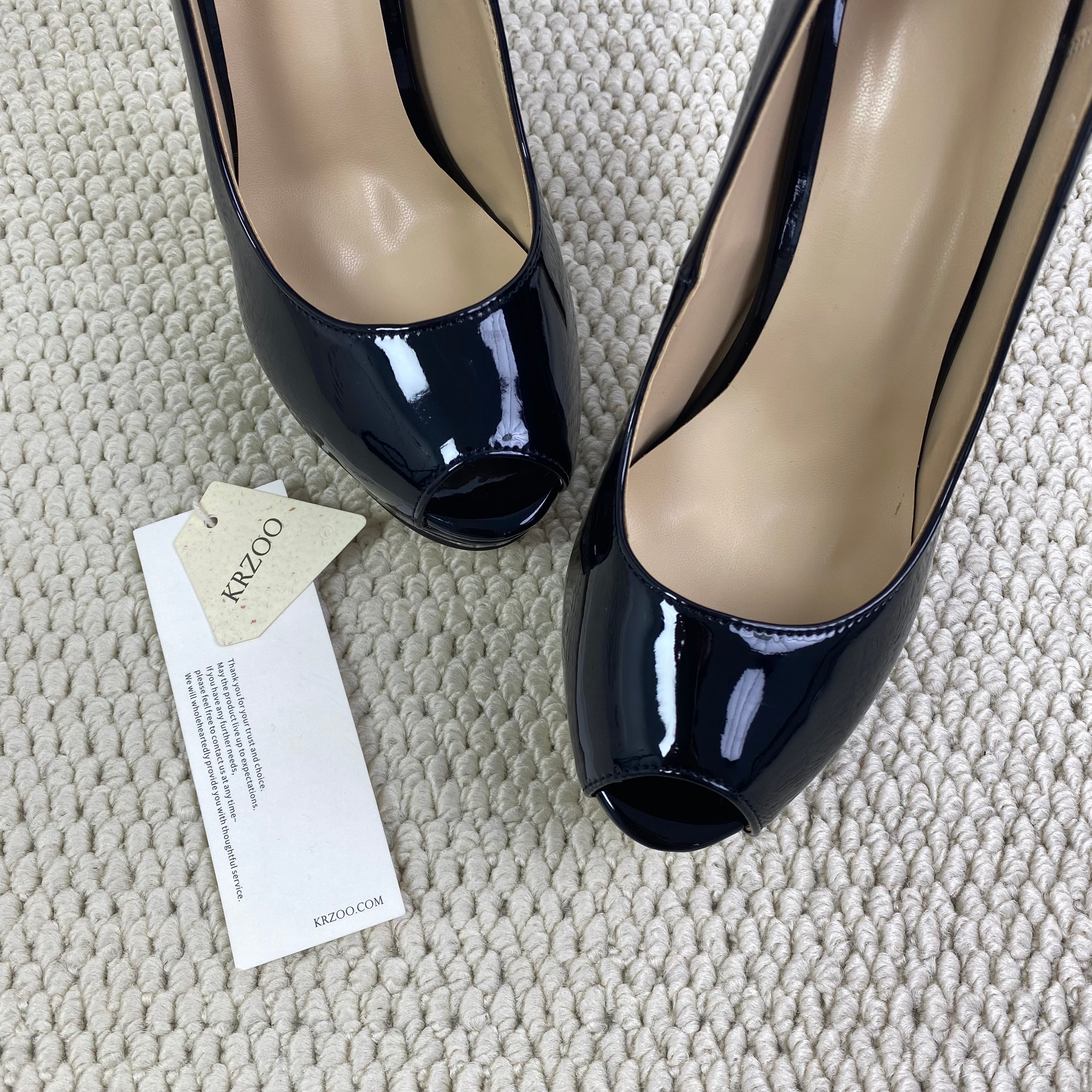 Fish-mouthed thin-soled high heels