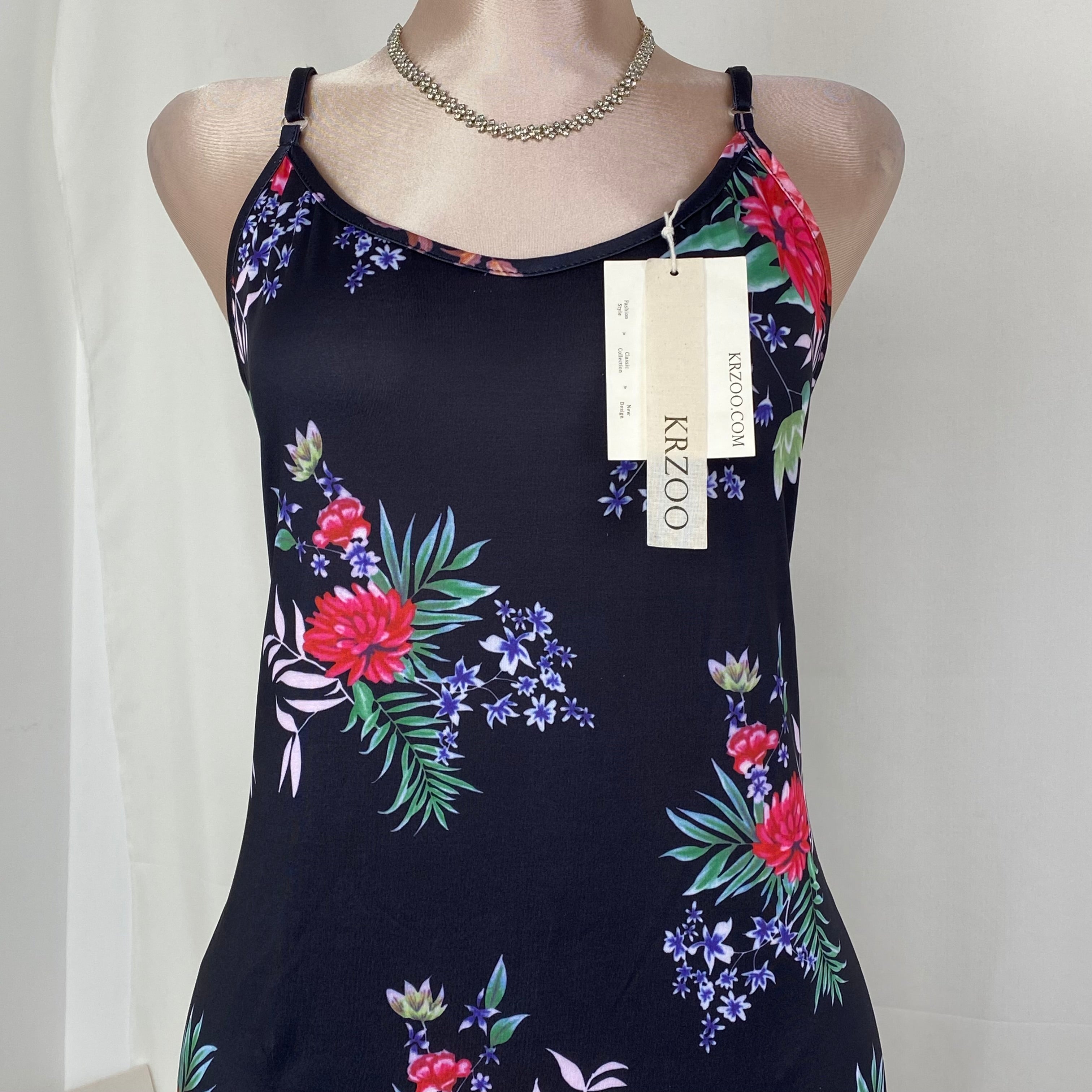Shanxiang Changduan Flowered Strapless Dress