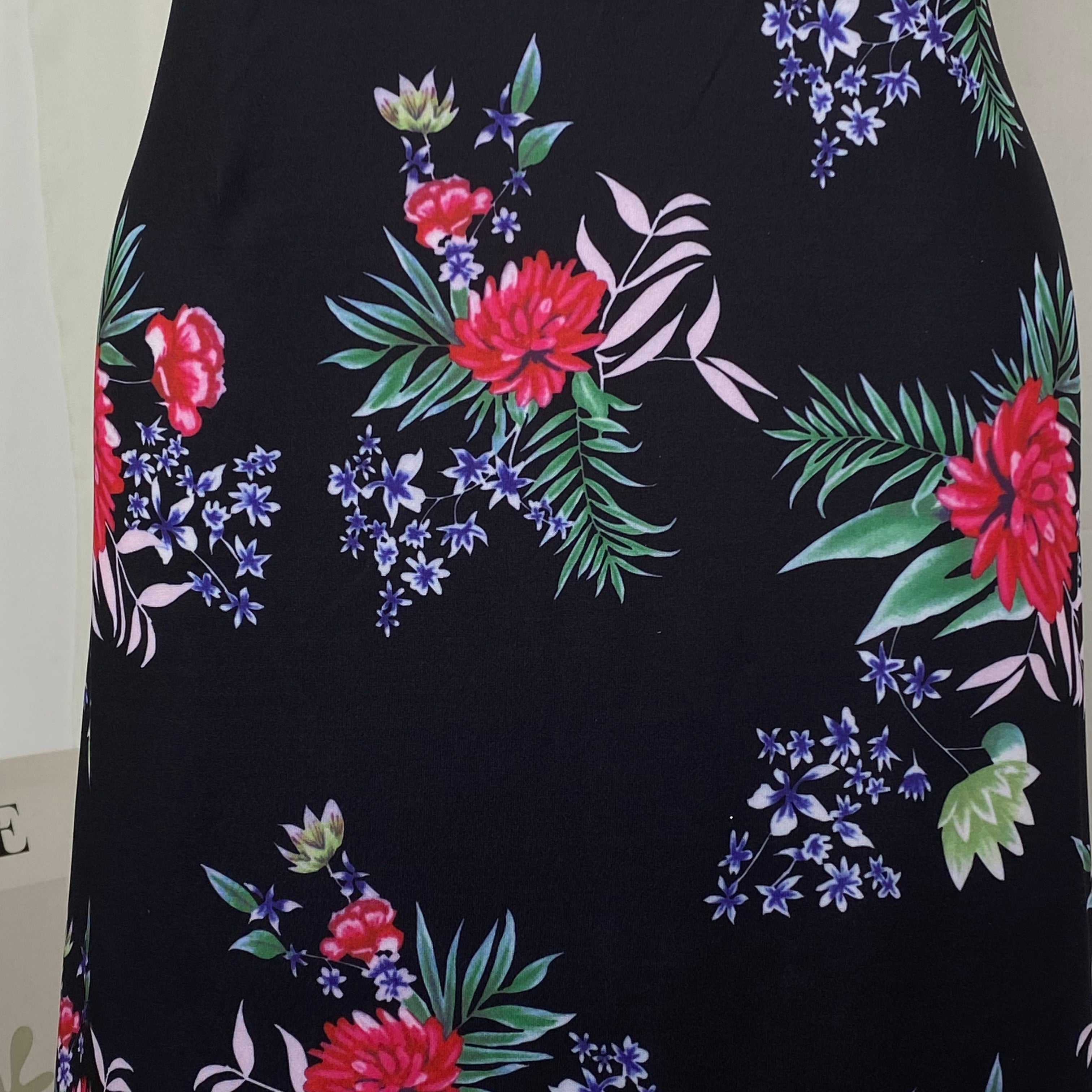 Shanxiang Changduan Flowered Strapless Dress