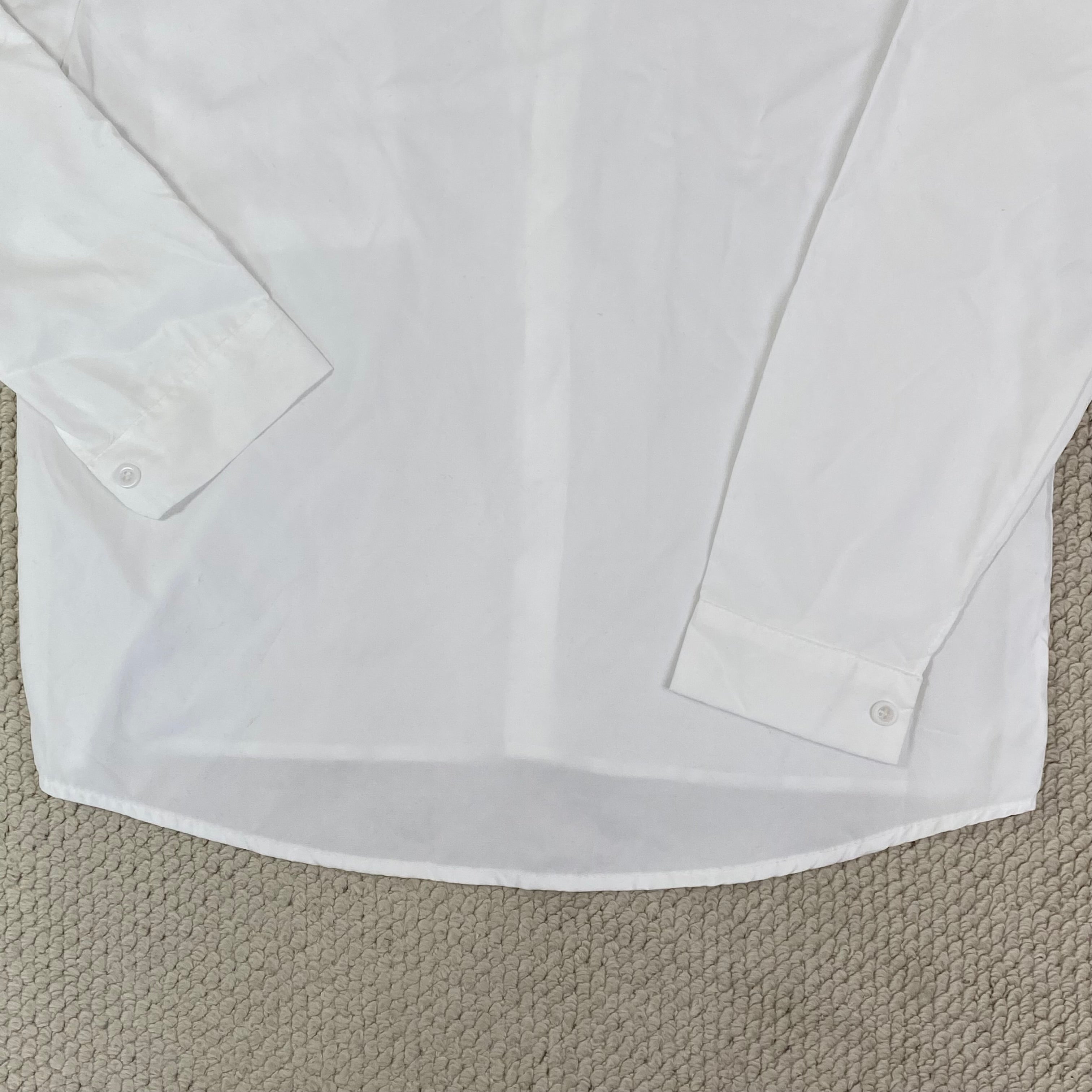 Pure-color long-sleeved shirt