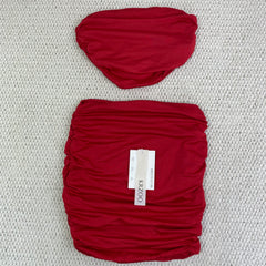 Wrap-around A-line skirt set