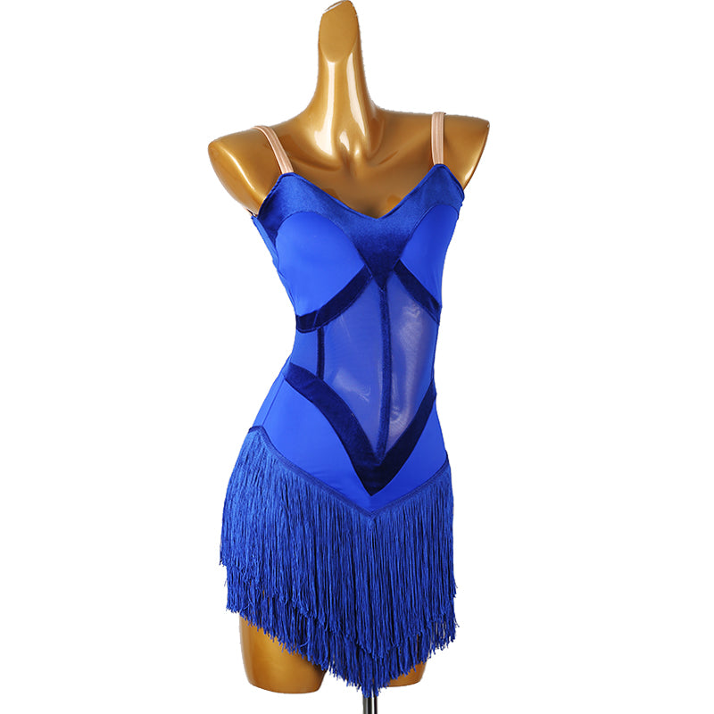 Customisable-Women's Tassel DanceWear Dance Dress Performance Wear