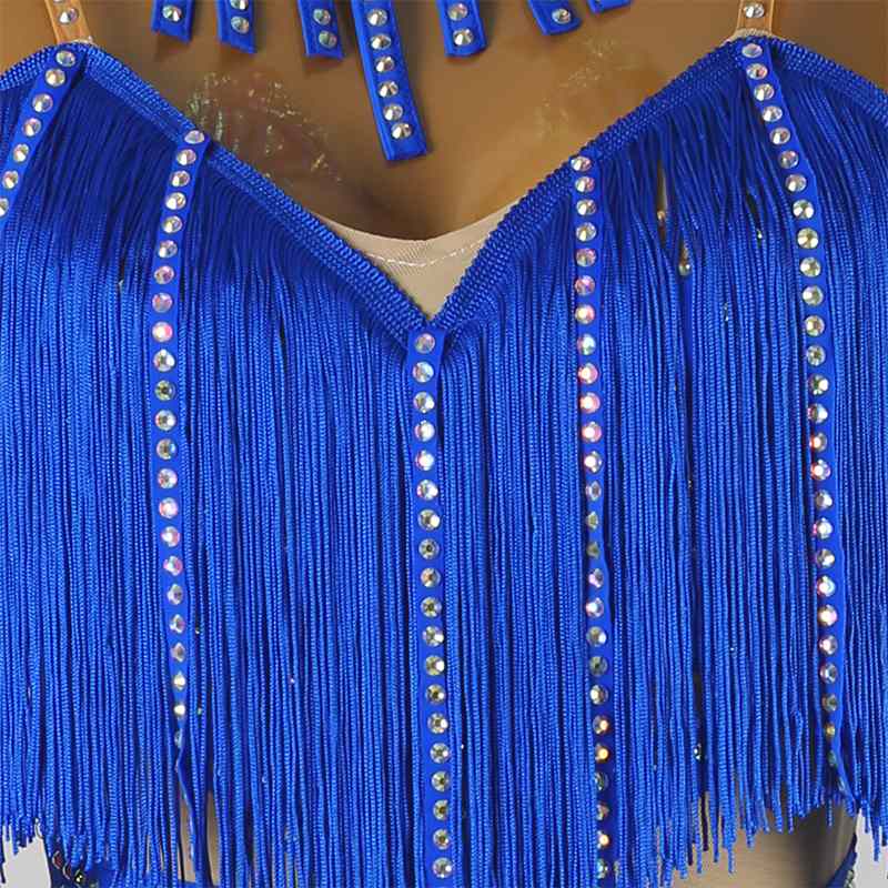 Customisable-Women's Tassel DanceWear Dance Dress Performance Wear