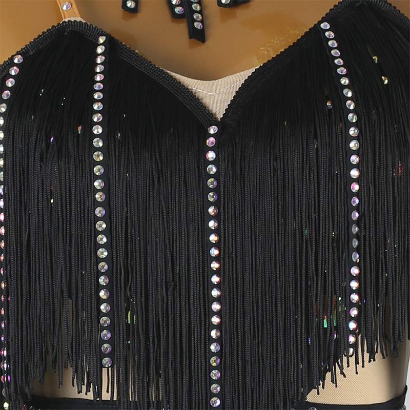 Customisable-Women's Tassel DanceWear Dance Dress Performance Wear