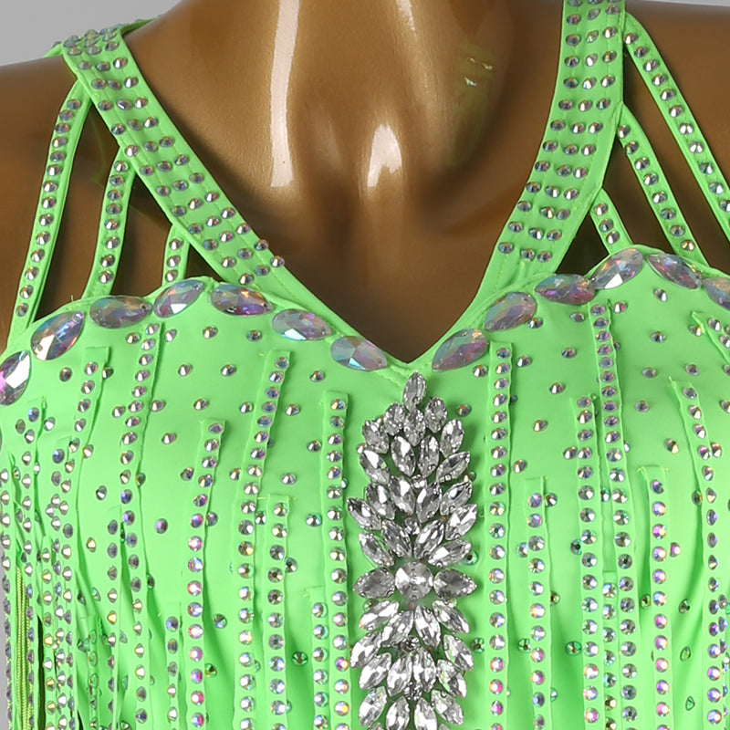 Customisable-Women's Tassel DanceWear Dance Dress Performance Wear