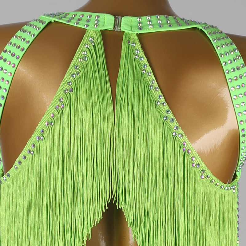 Customisable-Women's Tassel DanceWear Dance Dress Performance Wear