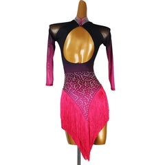 Customisable-Women's 3/4 Sleeve DanceWear Dance Dress Performance Wear