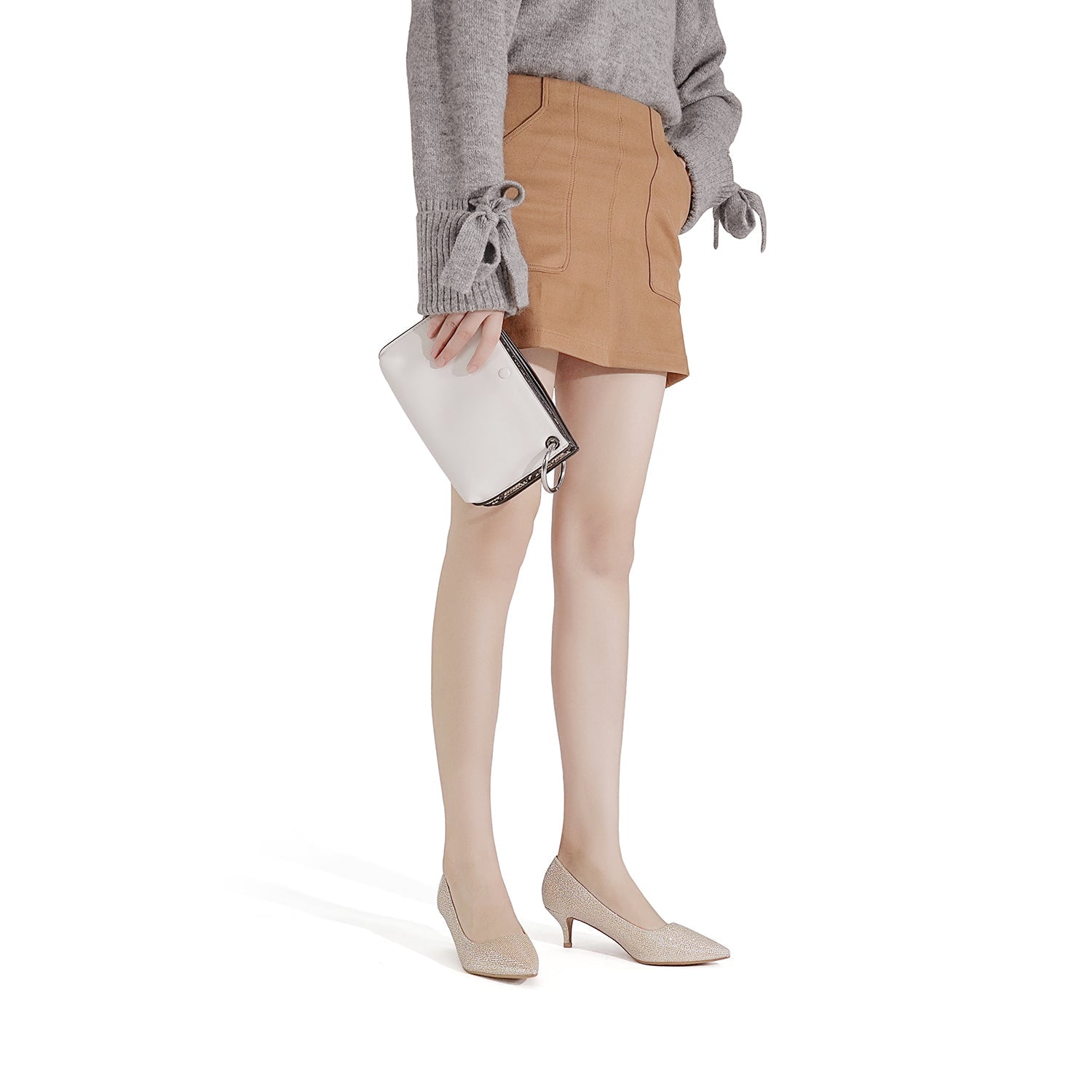 Kitten Heel Pointed Toe Pumps