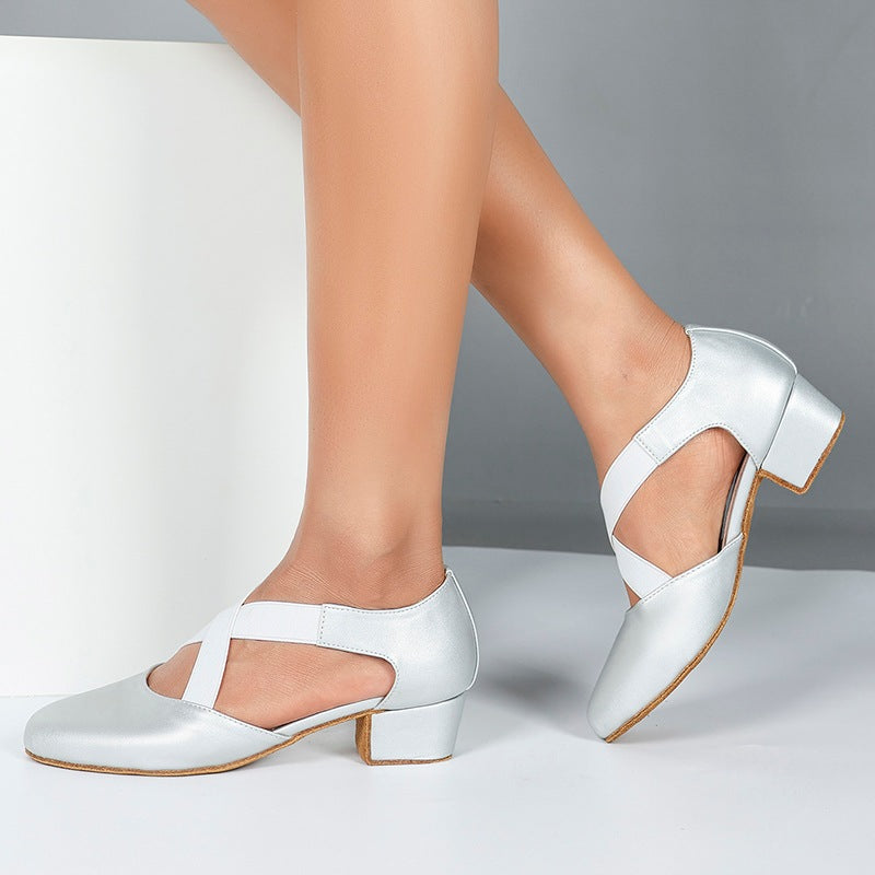 Women's Leatherette 3cm Heels Swing Dance Shoes Ballroom Dance Shoes