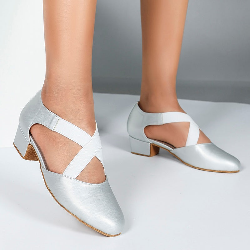 Women's Leatherette 3cm Heels Swing Dance Shoes Ballroom Dance Shoes