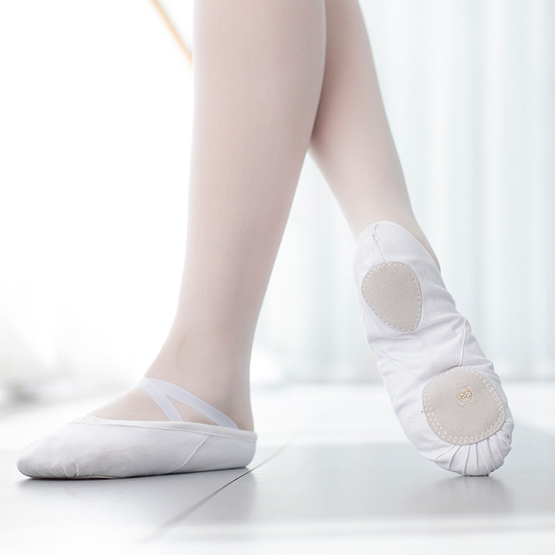 Women's Split-Sole Practice Canvas Ballet Shoes