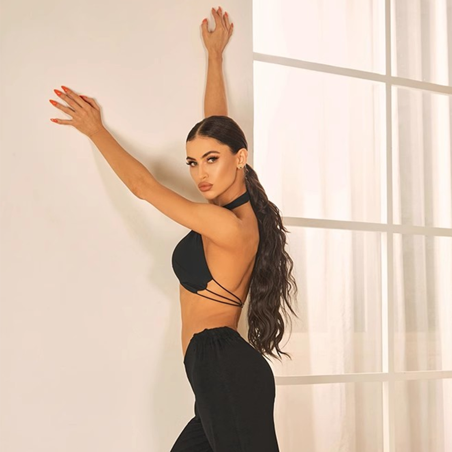 Women's Milk Silk Latin Tops Practice Tops Latin DanceWear