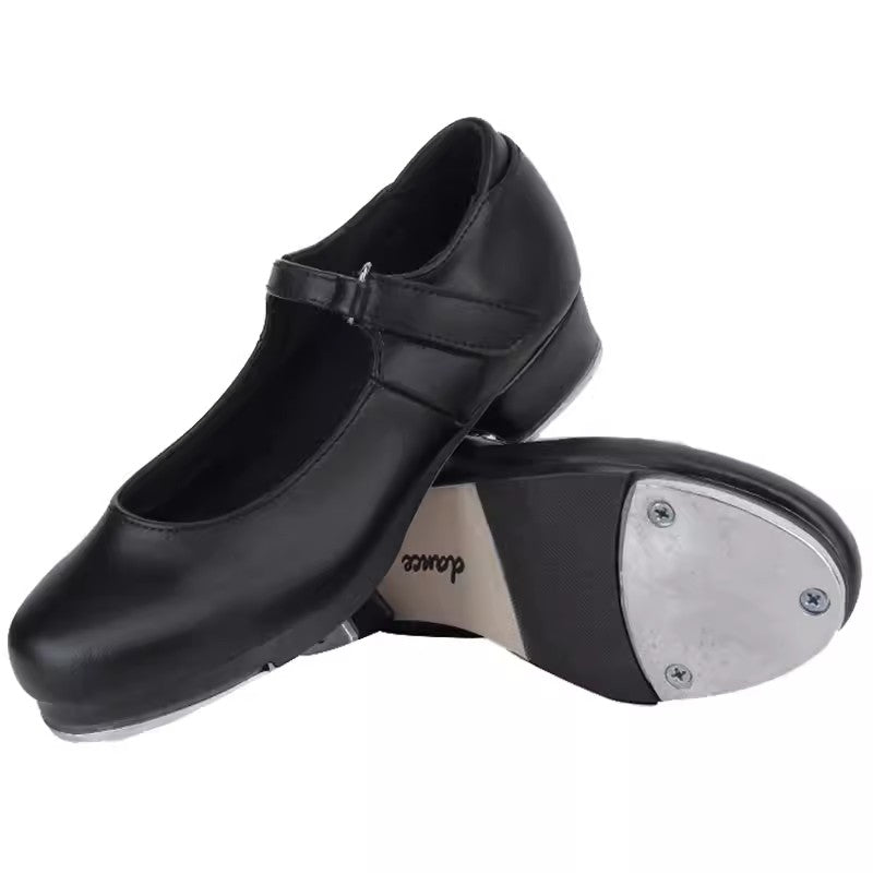 Women's Leatherette 3.5cm Heel Tap Shoes With Lace-up Dance Shoes