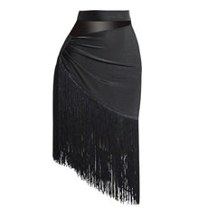 Women's Milk Silk Tassel Dance Srt Training Performance Dancewear